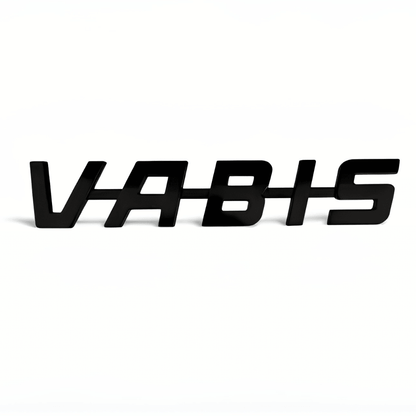 Skilt vabis emblem til lastbil – 33 x 7 cm - Sort