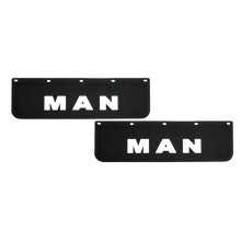 stænklap MAN - Sort - KJoF - 18cm x 60cm - Hvid