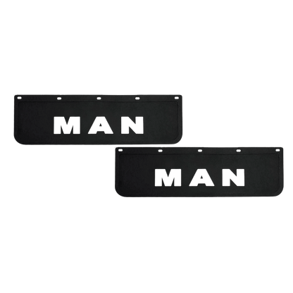 stænklap MAN - Sort - KJoF - 18cm x 60cm - Hvid