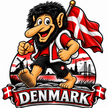Sticker deluxe danmark troll -