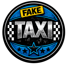 Sticker deluxe fake taxi blå - KJoF - 