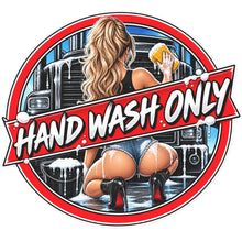 Sticker deluxe hand wash only -