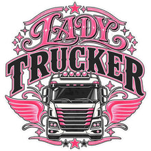Sticker deluxe lady trucker -