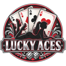 Sticker deluxe lucky aces -