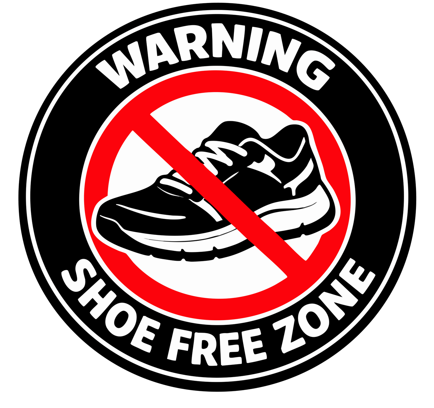 Sticker deluxe shoe free zone - KJoF - 