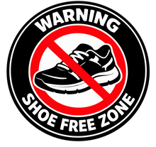 Sticker deluxe shoe free zone - KJoF - 