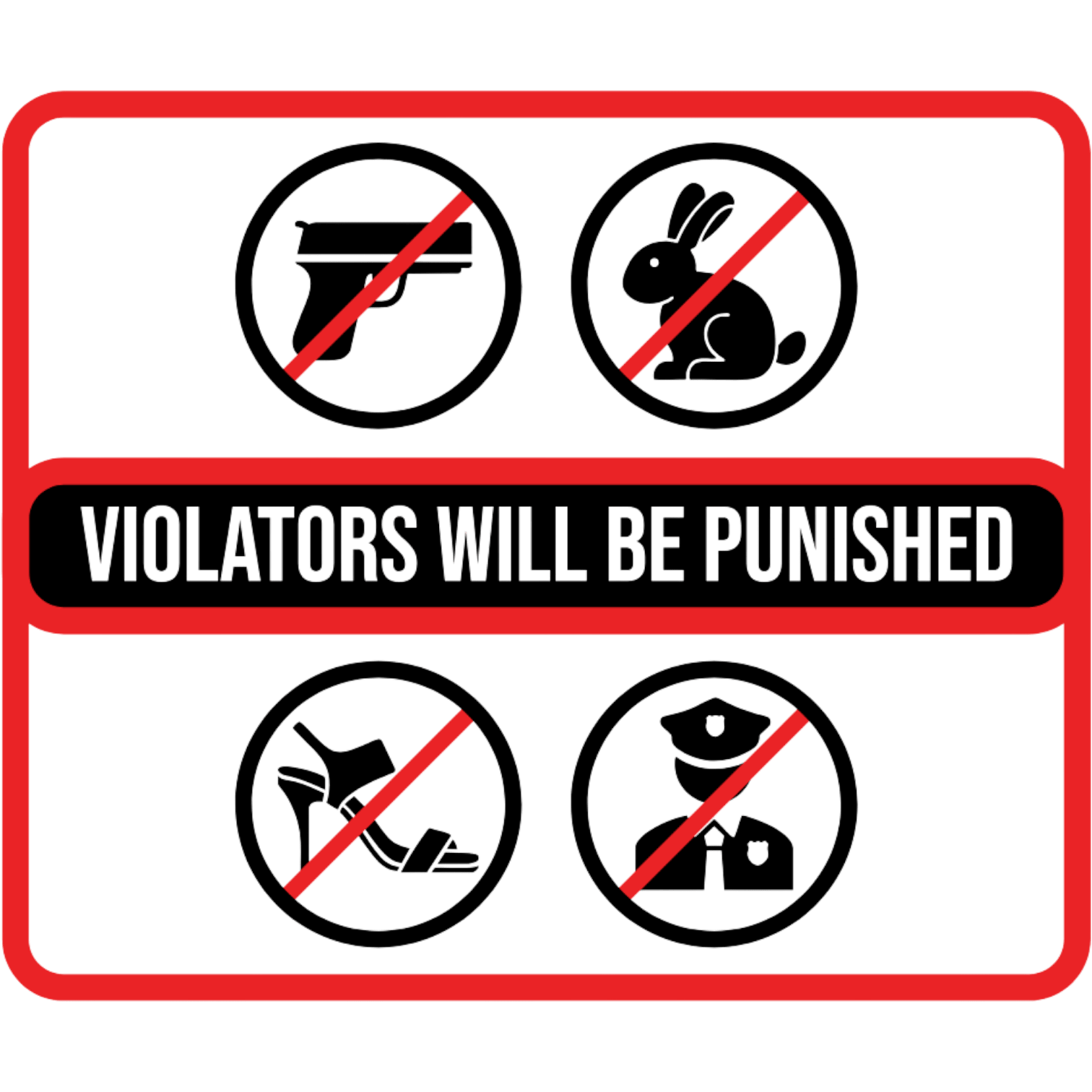 Sticker deluxe violators will be - KJoF - 