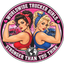 Sticker deluxe worldwide trucker girls -