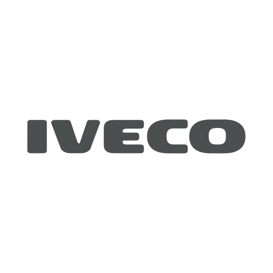 Sticker iveco - 073 Mørkegrå - KJoF - 100mm x 15mm - Nej tak