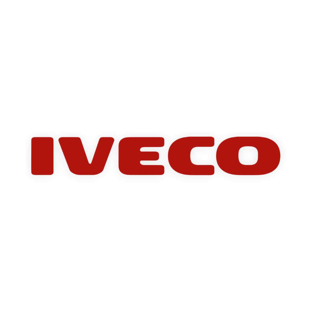Sticker iveco - 031 Rød - KJoF - 100mm x 15mm - Nej tak
