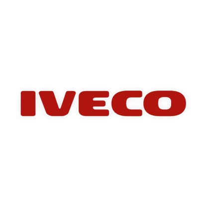 Sticker iveco - 031 Rød - KJoF - 100mm x 15mm - Nej tak