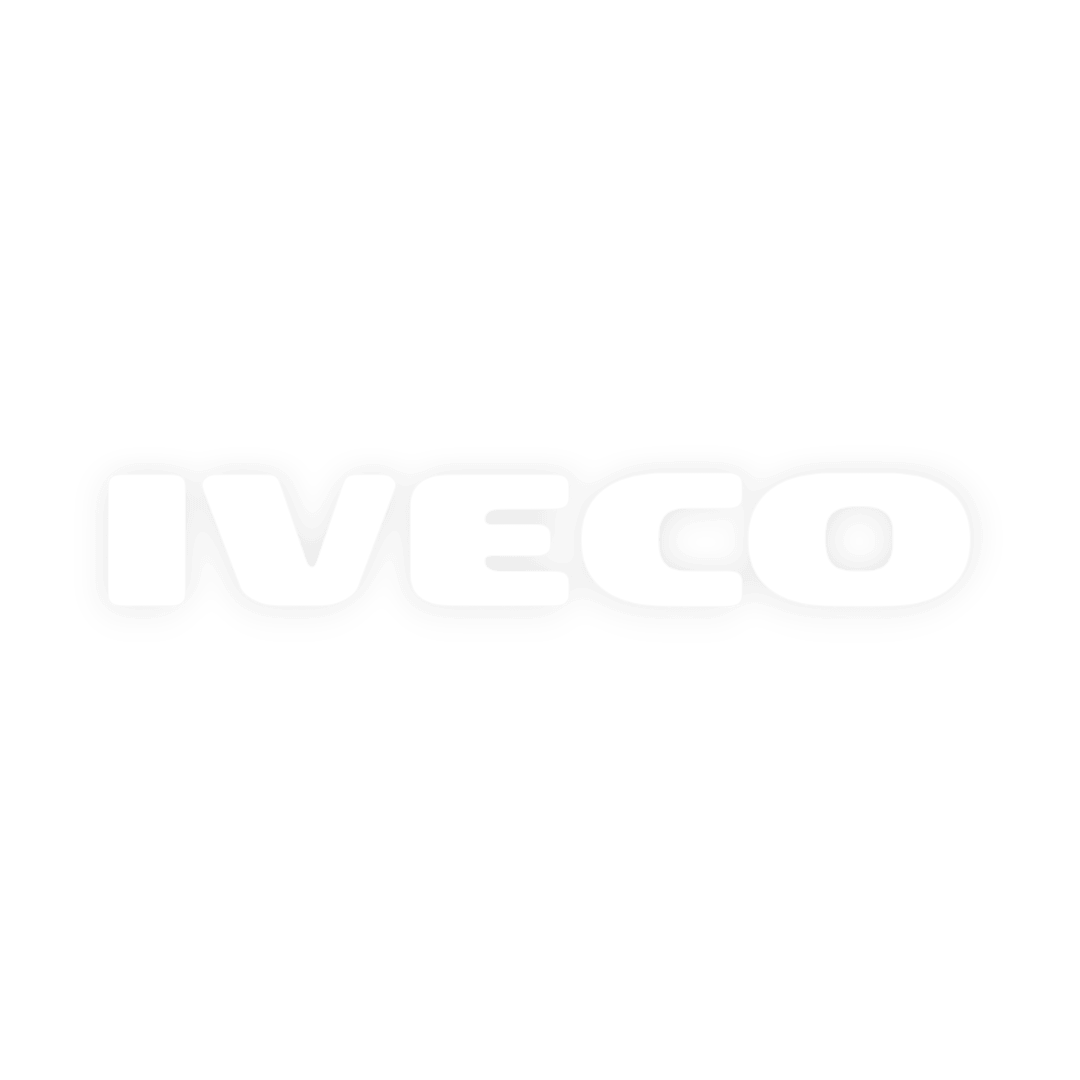 Sticker iveco - 010 Hvid - KJoF - 100mm x 15mm - Nej tak