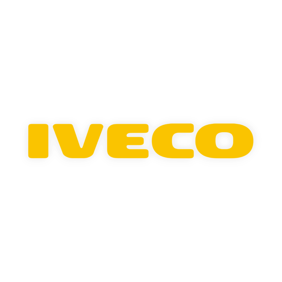 Sticker iveco - 021 Gul - KJoF - 100mm x 15mm - Nej tak