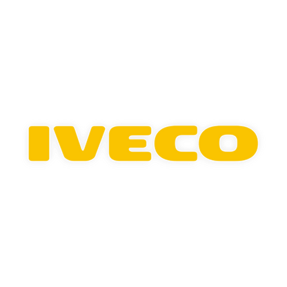 Sticker iveco - 021 Gul - KJoF - 100mm x 15mm - Nej tak