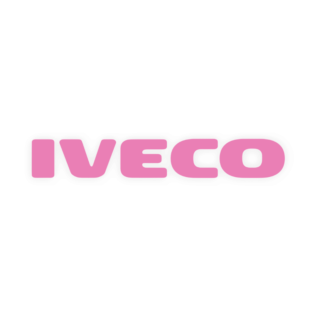 Sticker iveco - 045 Lyserød - KJoF - 100mm x 15mm - Nej tak