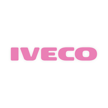 Sticker iveco - 045 Lyserød - KJoF - 100mm x 15mm - Nej tak