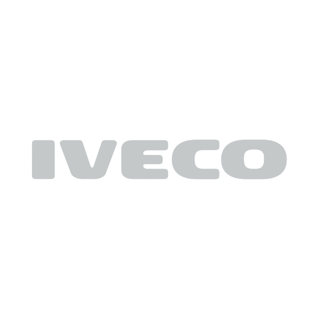 Sticker iveco - 072 Lysegrå - KJoF - 100mm x 15mm - Nej tak