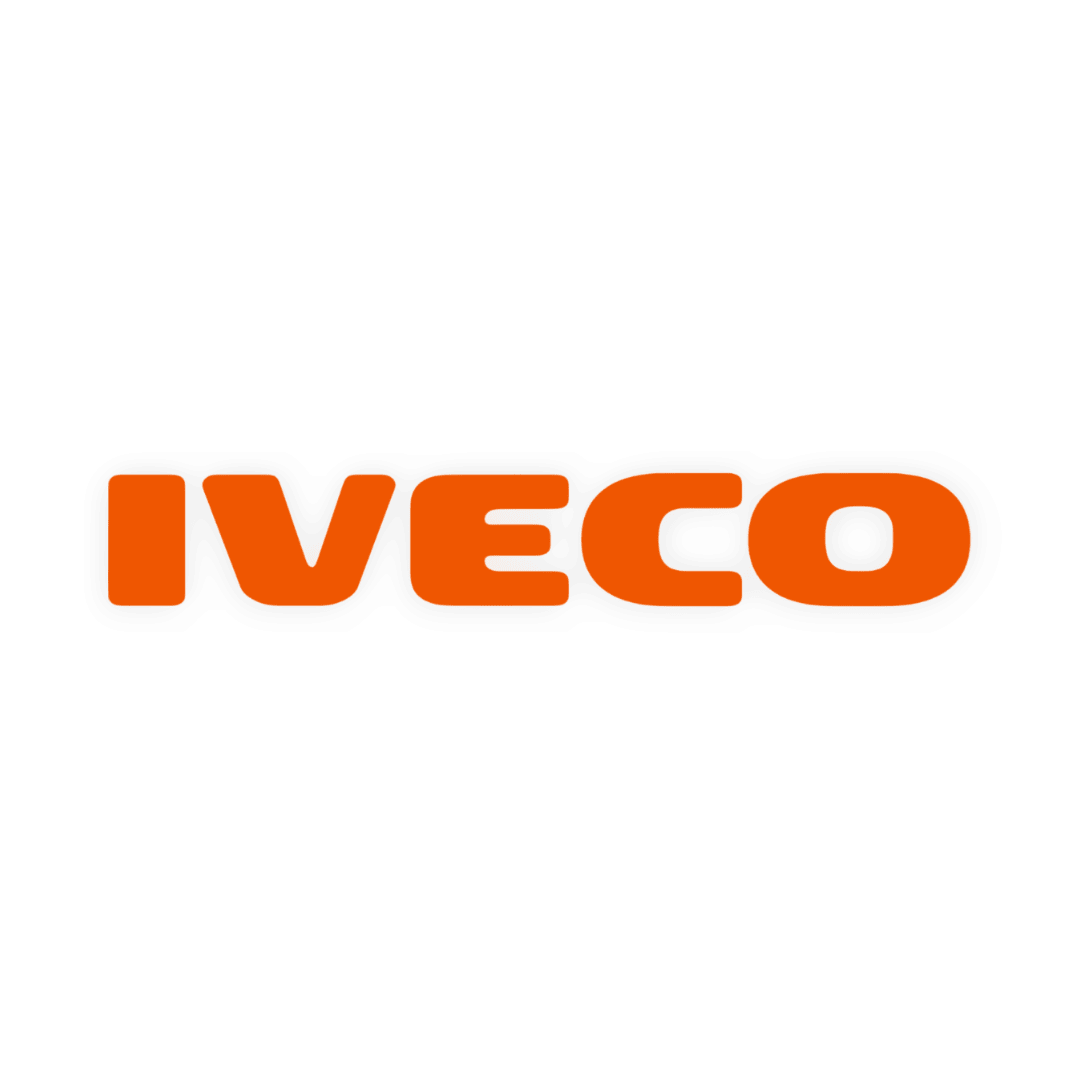 Sticker iveco - 034 Orange - KJoF - 100mm x 15mm - Nej tak