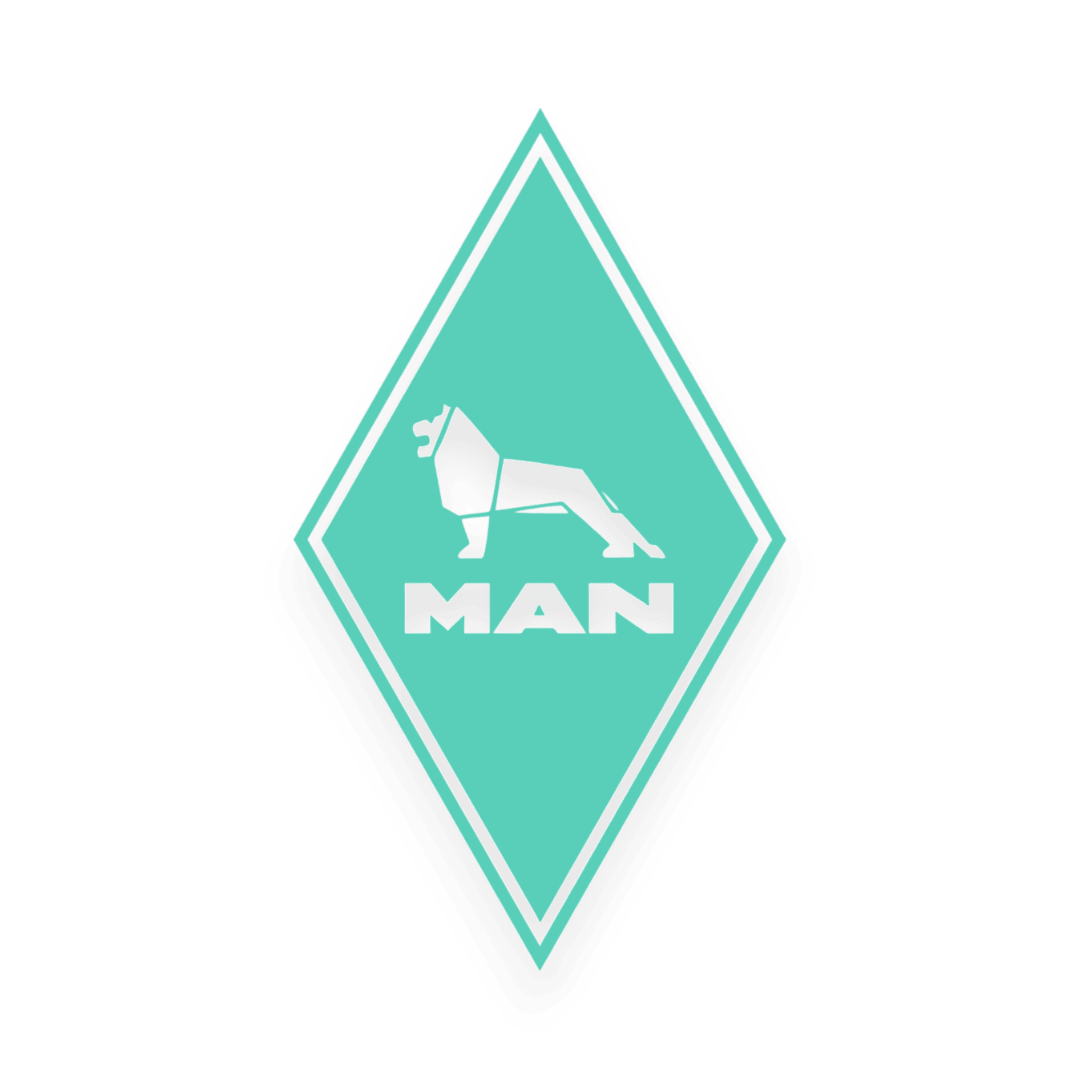 Sticker man diamond - 061 Grøn - KJoF - 100mm x 174mm - Nej tak