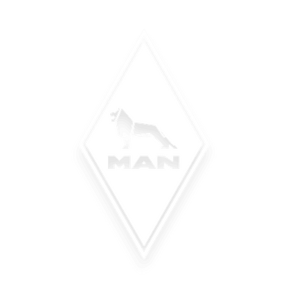 Sticker man diamond - 010 Hvid - KJoF - 100mm x 174mm - Nej tak