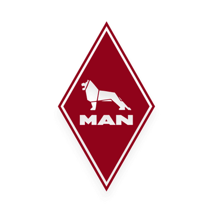 Sticker man diamond - 030 Mørkerød - KJoF - 100mm x 174mm - Nej tak