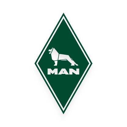 Sticker man diamond - 061 Grøn - KJoF - 100mm x 174mm - Nej tak