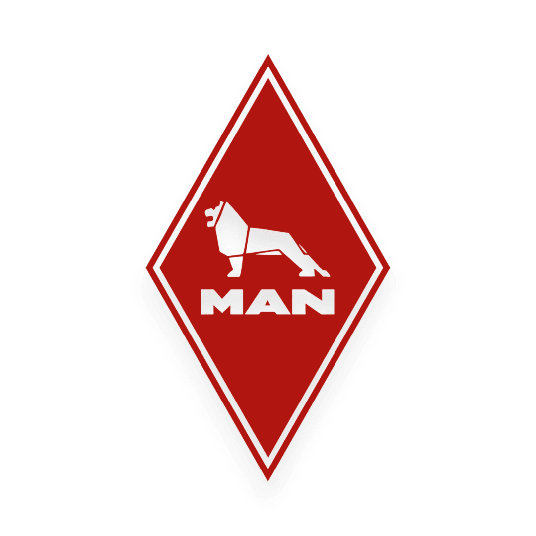 Sticker man diamond - 031 Rød - KJoF - 100mm x 174mm - Nej tak