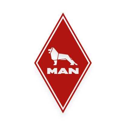 Sticker man diamond - 031 Rød - KJoF - 100mm x 174mm - Nej tak