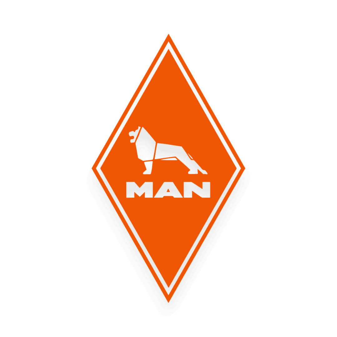Sticker man diamond - 034 Orange - KJoF - 100mm x 174mm - Nej tak