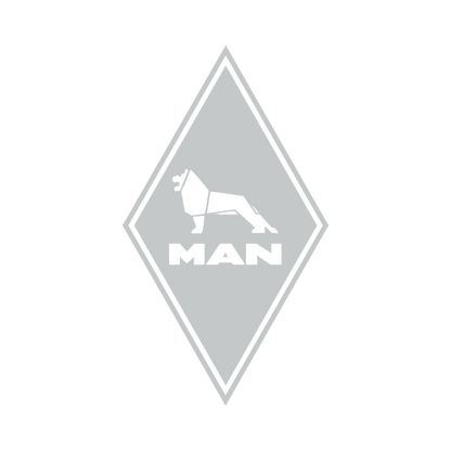 Sticker man diamond - 072 Lysegrå - KJoF - 100mm x 174mm - Nej tak