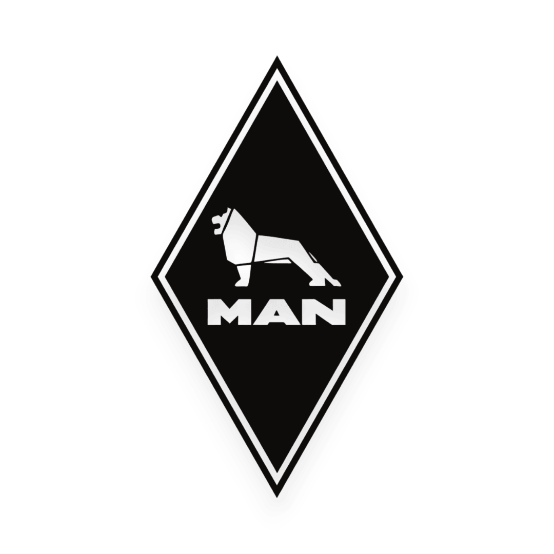 Sticker man diamond - 070 Sort - KJoF - 100mm x 174mm - Nej tak