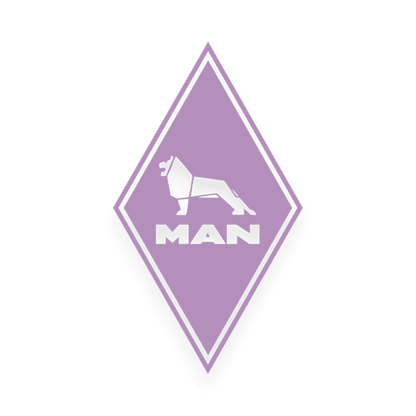 Sticker man diamond - 061 Grøn - KJoF - 100mm x 174mm - Nej tak