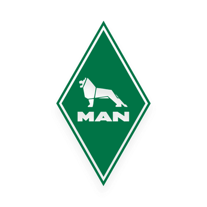 Sticker man diamond - 061 Grøn - KJoF - 100mm x 174mm - Nej tak