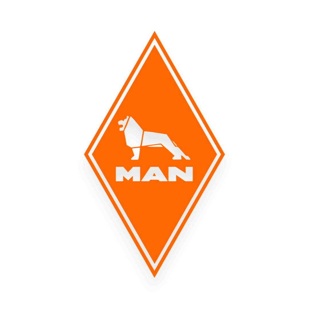 Sticker man diamond - 035 Lys orange - KJoF - 100mm x 174mm - Nej tak