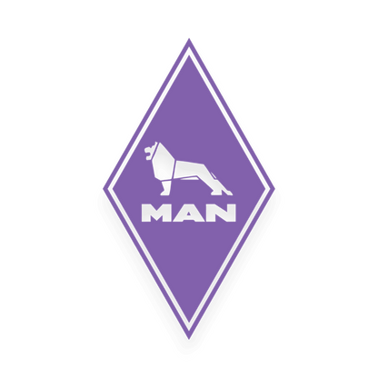 Sticker man diamond - 061 Grøn - KJoF - 100mm x 174mm - Nej tak