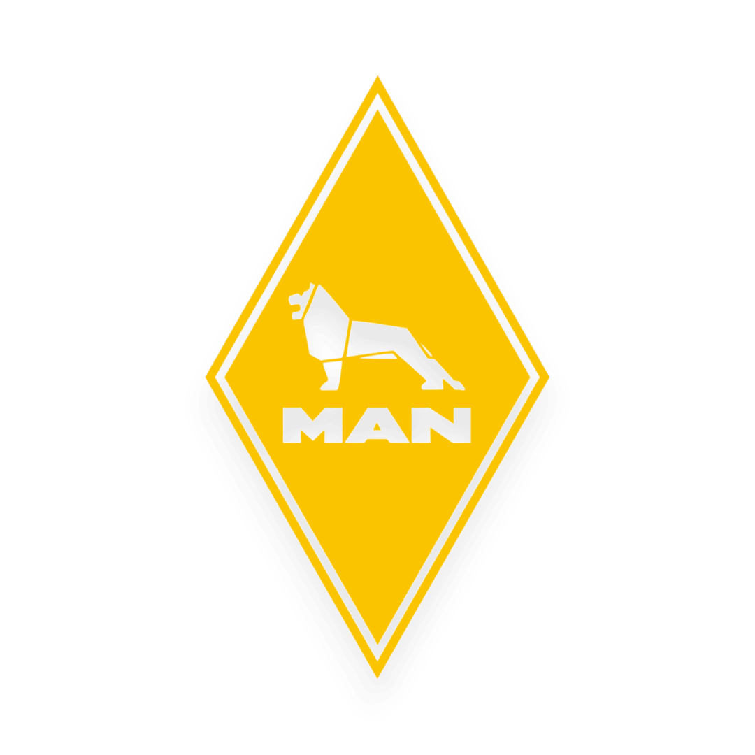 Sticker man diamond - 021 Gul - KJoF - 100mm x 174mm - Nej tak