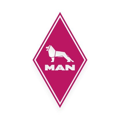 Sticker man diamond - 041 Pink - KJoF - 100mm x 174mm - Nej tak
