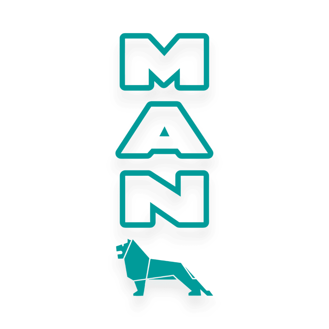 Sticker man lion - 061 Grøn - KJoF - 100mm x 267mm - Nej tak