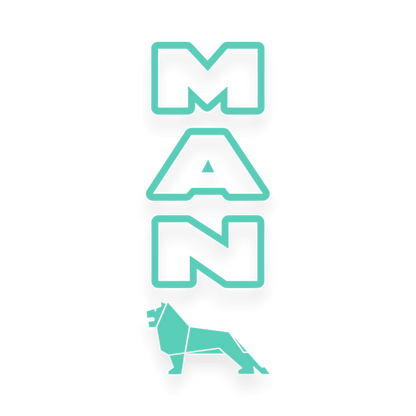 Sticker man lion - 061 Grøn - KJoF - 100mm x 267mm - Nej tak