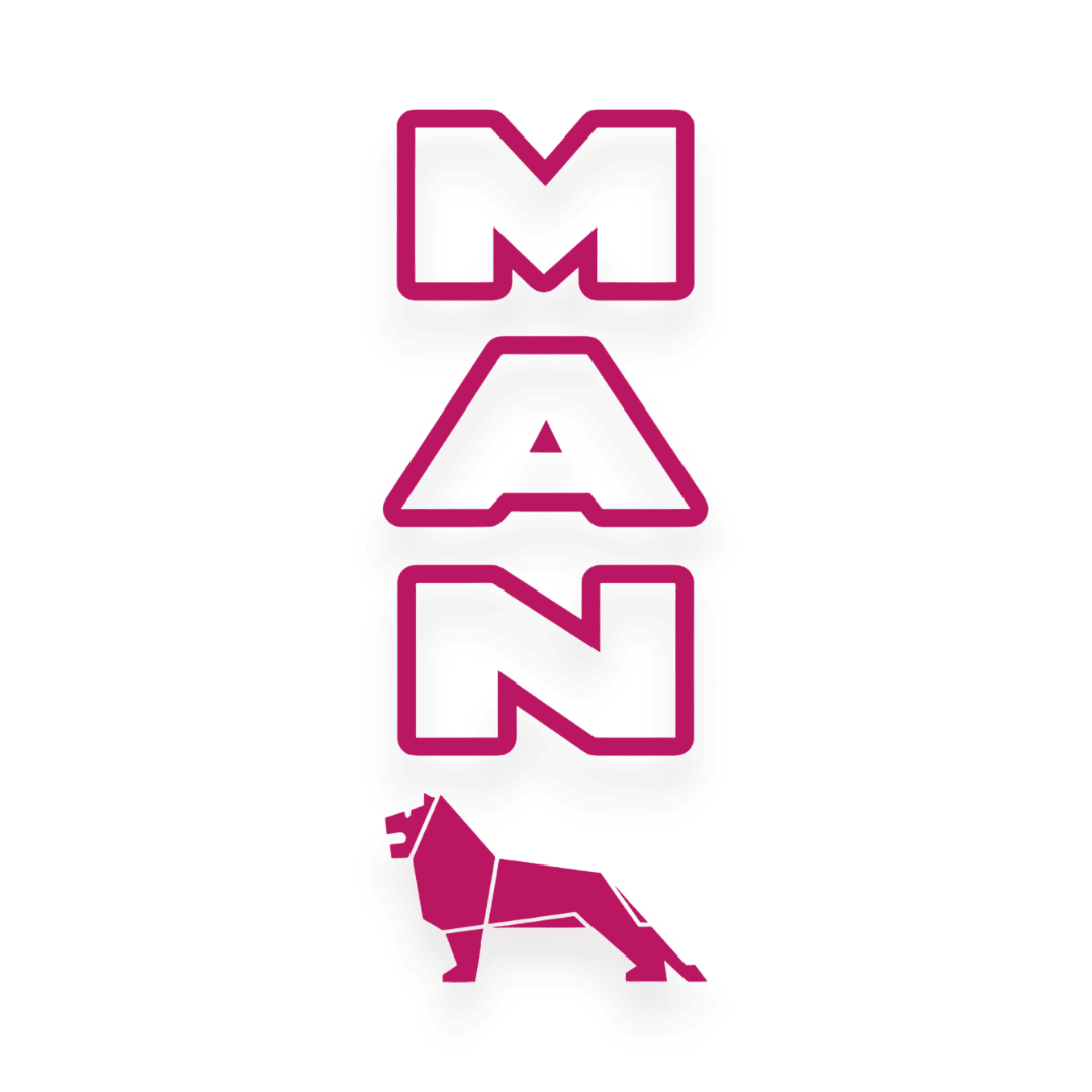 Sticker man lion - 041 Pink - KJoF - 100mm x 267mm - Nej tak