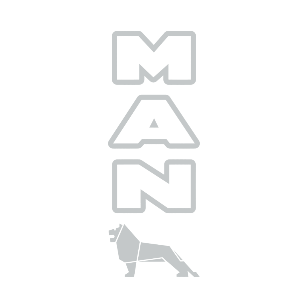 Sticker man lion - 072 Lysegrå - KJoF - 100mm x 267mm - Nej tak