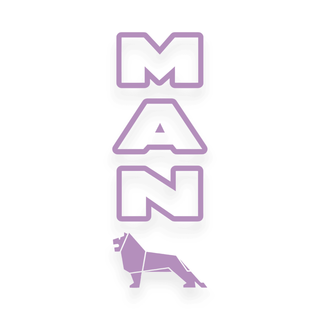 Sticker man lion - 061 Grøn - KJoF - 100mm x 267mm - Nej tak