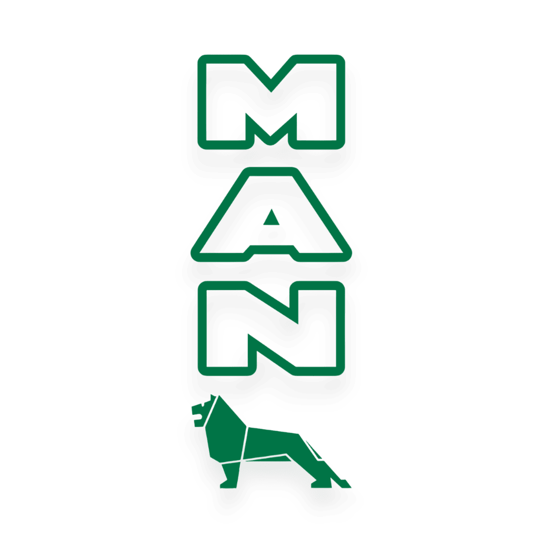 Sticker man lion - 061 Grøn - KJoF - 100mm x 267mm - Nej tak