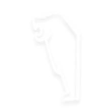 Sticker man løve - 010 Hvid - KJoF - 100mm x 187mm - Nej tak