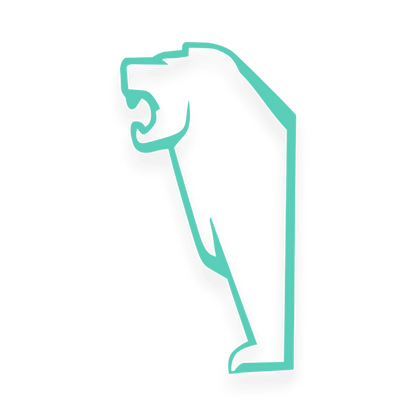 Sticker man løve - 061 Grøn - KJoF - 100mm x 187mm - Nej tak