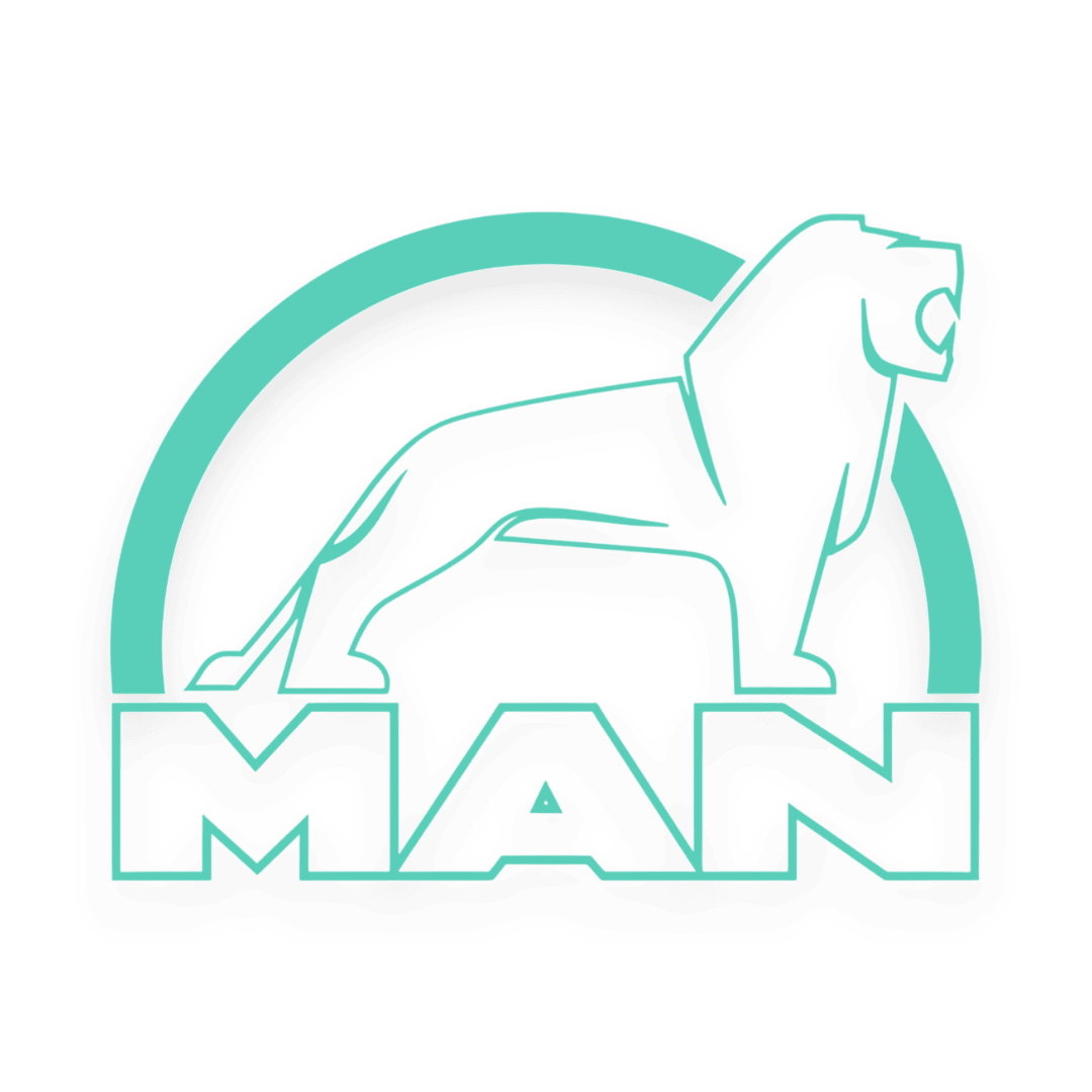 Sticker man løve hvid - 061 Grøn - KJoF - 100mm x 75mm - Nej tak