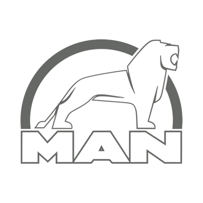 Sticker man løve hvid - 061 Grøn - KJoF - 100mm x 75mm - Nej tak