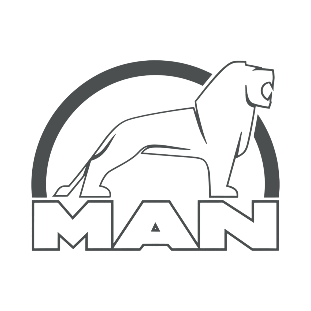 Sticker man løve hvid - 073 Mørkegrå - KJoF - 100mm x 75mm - Nej tak