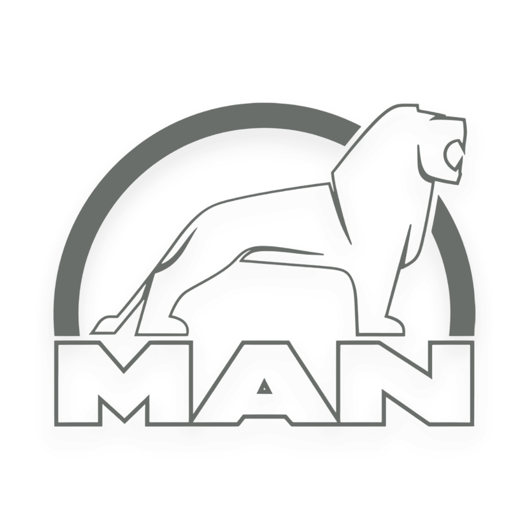 Sticker man løve hvid - 071 Grå - KJoF - 100mm x 75mm - Nej tak