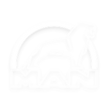 Sticker man løve hvid - 010 Hvid - KJoF - 100mm x 75mm - Nej tak